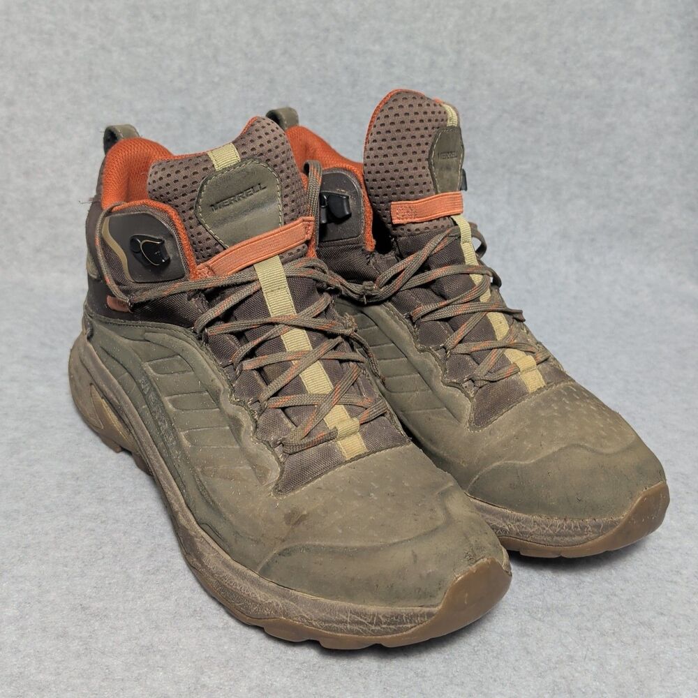 Merrell Moab Speed 2 LTR Mid Waterproof Men’s Size 11.5 M Olive Hiking Boots